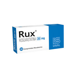 Rux (B) Rosuvastatina 20mg 30 Comprimidos Recubiertos