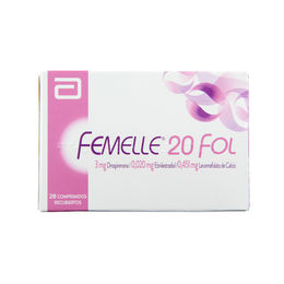 Product image of Femelle 20 Fol Drospirenona / Etinilestradiol 28 Comprimidos Recubiertos