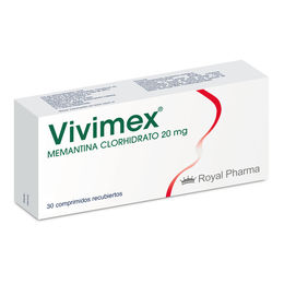 Product image of Vivimex Memantina 20mg 30 Comprimidos Recubiertos