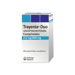 Trayenta Duo 2.5/850 Linagliptina / Metformina 60 Comprimidos Recubiertos