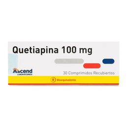 Product image of Quetiapina (B) 100mg 30 Comprimidos Recubiertos