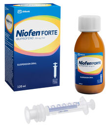 Product image of Niofen Forte Ibuprofeno 200mg/5ml Jarabe 120ml