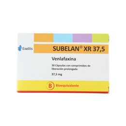 Subelan XR (B) Venlafaxina 37.5mg 30 Cápsulas Prolongadas