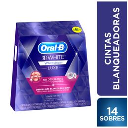 Tiras Blanqueadoras 3D White Whitestrips Luxe 14 Unidades - Oral-b