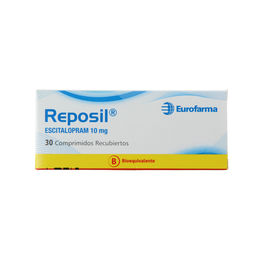 Product image of Reposil (B) Escitalopram 10mg 30 Comprimidos Recubiertos