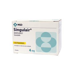 Singulair Pediatrico (R) Montelukast 4mg Granulado Oral 30 Sobres