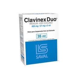 Clavinex Duo Amoxicilina / ícido Clavulánico Suspensión Oral 35ml