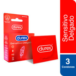 Durex Condones Sensitivo Delgado