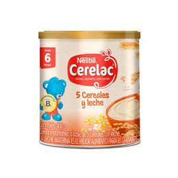 Cereal Infantil Cerelac 5 Cereales y Leche 400g