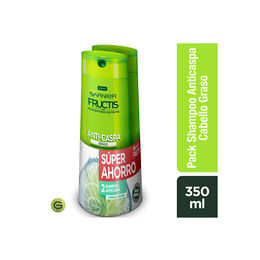 Pack Anti-caspa Para Cabello Graso Shampoo 350ml + Shampoo 350ml - Garnier