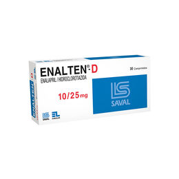 Enalten-D Enalapril / Hidroclorotiazida 10/25 30 Comprimidos - Enalten d