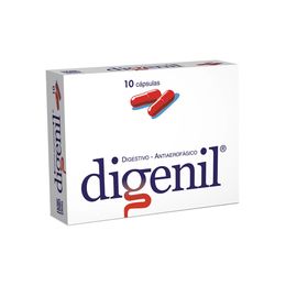 Digenil Simeticona / Pancreatina 10 Cápsulas