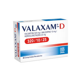 Valaxam-D Valsartan 320/10/25 30 Comprimidos Recubiertos