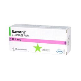 Ravotril (R) Clonazepam 0.5mg 30 Comprimidos