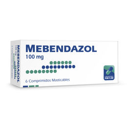 Mebendazol 100mg 6 Comprimidos Masticables