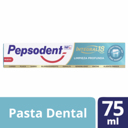 Product image of Pepsodent Pasta Dental Integral 18 Limpieza Profunda 75ml