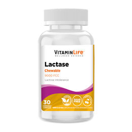 Product image of VitaminLife Lactase 9000 Masticable 30 Cápsulas