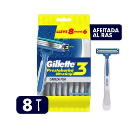 Gillete Prestobarba UltraGrip3 Desechables 8 Unidades - Gillette