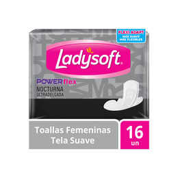 Product image of Toalla Higiénica Ultra Delgada Powerflex Nocturna - Ladysoft