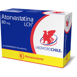 Atorvastatina (B) 80 mg x 30 Comprimidos Recubiertos