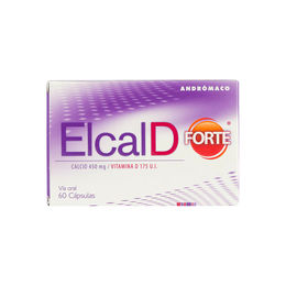 Elcal D Forte Calcio/Vitamina D3 60 Cápsulas