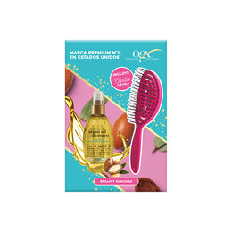 Product image of Pack OGX Argan Oil of Morocco Dry Oil 118ml + Cepillo OGX Multicolor Espiral