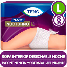 Product image of Ropa Interior Desechable Pants Nocturno Tena Talla G 8 Unidades