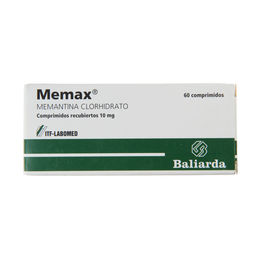 Memax Memantina 10mg 60 Comprimidos Recubiertos