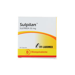 Sulpilan (B) Sulpirida 50mg 30 Cápsulas