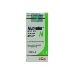 Humulin N Insulina Isofánica 100UI/ml Kwik 5 Cartuchos 3ml