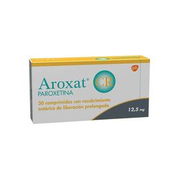 Product image of Aroxat CR (R) Paroxetina 12.5mg 30 Comprimidos Prolongados