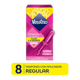 Product image of Nosotras Tampón Regular Con Aplicador 8 Unidades