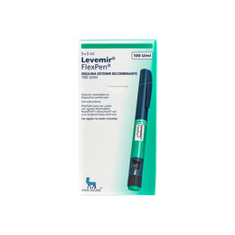 Levemir FlexPen 100UI/ml 3ml Inyectable x5 Frasco-Ampolla