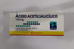 ícido Acetilsalicí­lico (B) 100mg 100 Comprimidos - Acido acetilsalicilico