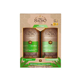 Pack Shampoo + Acondicionador Antidaño con Aloe Vera 415ml - Tío nacho