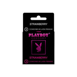 Preservativo Sabor Strawberry 3 Unidades - Playboy