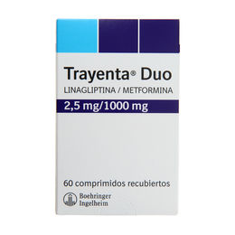 Trayenta Duo 2.5/1000 Linagliptina / Metformina 60 Comprimidos Recubiertos