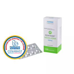 Pentasa Mesalazina 500mg 100 Comprimidos