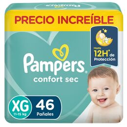 Pañales Pampers Confort Cec Talla XG 46 unidades