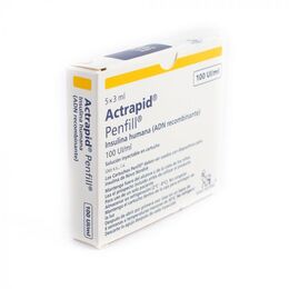 Actrapid HM 100UI/ml 3ml x5 Frasco-Ampolla