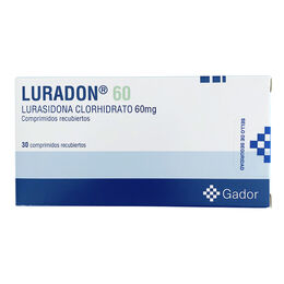 Luradon Lurasidona 60mg 30 Comprimidos Recubiertos