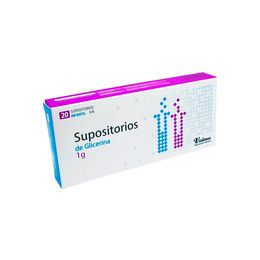 Supositorio Glicerina Pediátrico 20 Unidades - Supositorio glicerina pediatrico