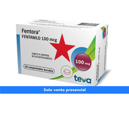 Product image of Fentora Fentanilo 100mcg 28 Comprimidos