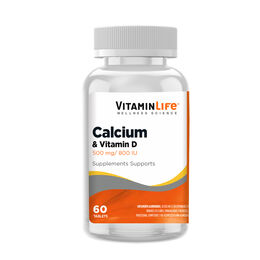 Product image of VitaminLife Calcium 500 & Vitamin D 800 60 Cápsulas