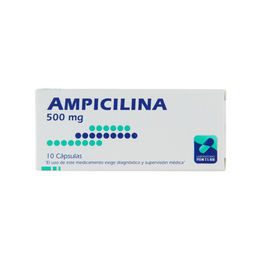 Ampicilina 500mg 10 Comprimidos