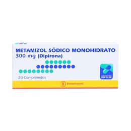 Dipirona Metamizol Sódico 300mg 20 Comprimidos