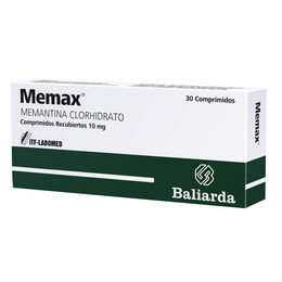 Memax Memantina 10mg 30 Comprimidos Recubiertos