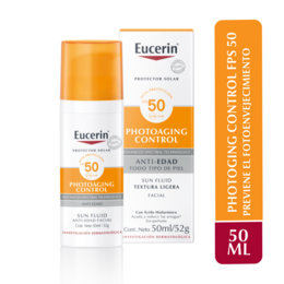 Eucerin Protector Solar Facial Fluido Anti-Edad FPS 50 50ml