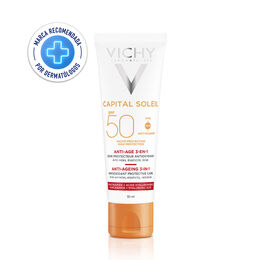 Protector Solar Capital Soleil Anti-edad 3 en 1 Fps50 - Vichy