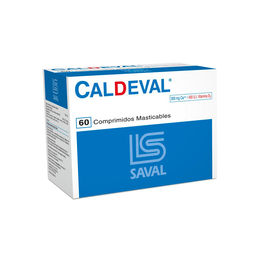 Caldeval Calcio / Vitamina D3 60 Comprimidos Masticables